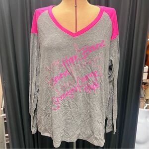 Livi Gray and Pink Women's Top A